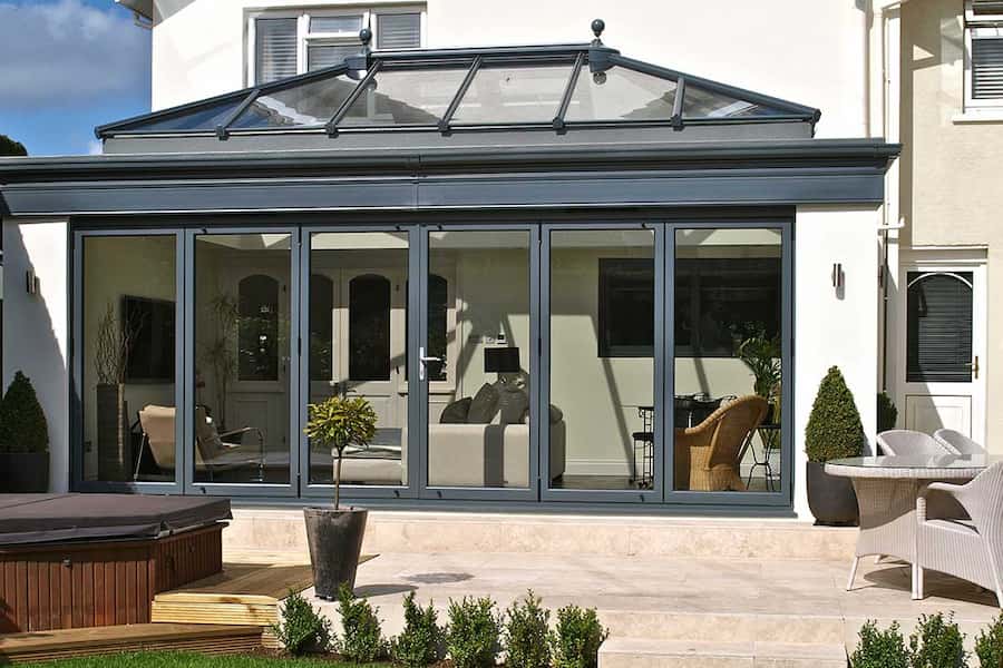 6-Panel Aluminium Stacker Door