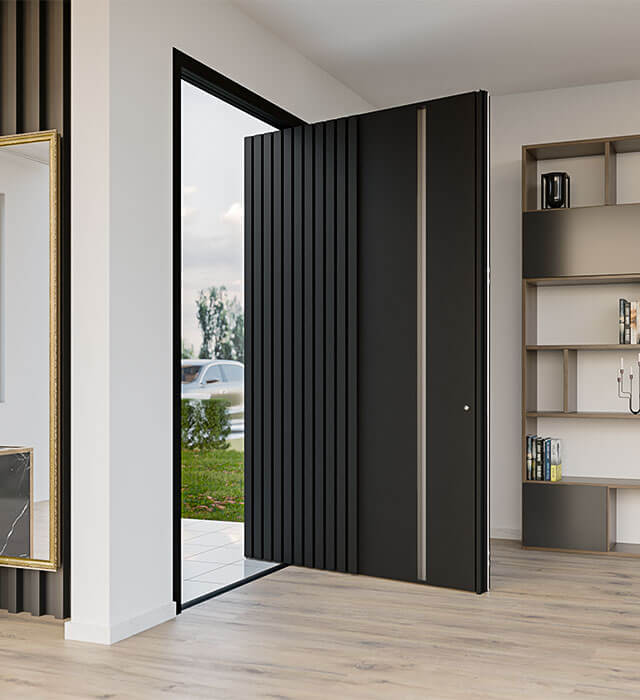 Aluminium Pivot Doors