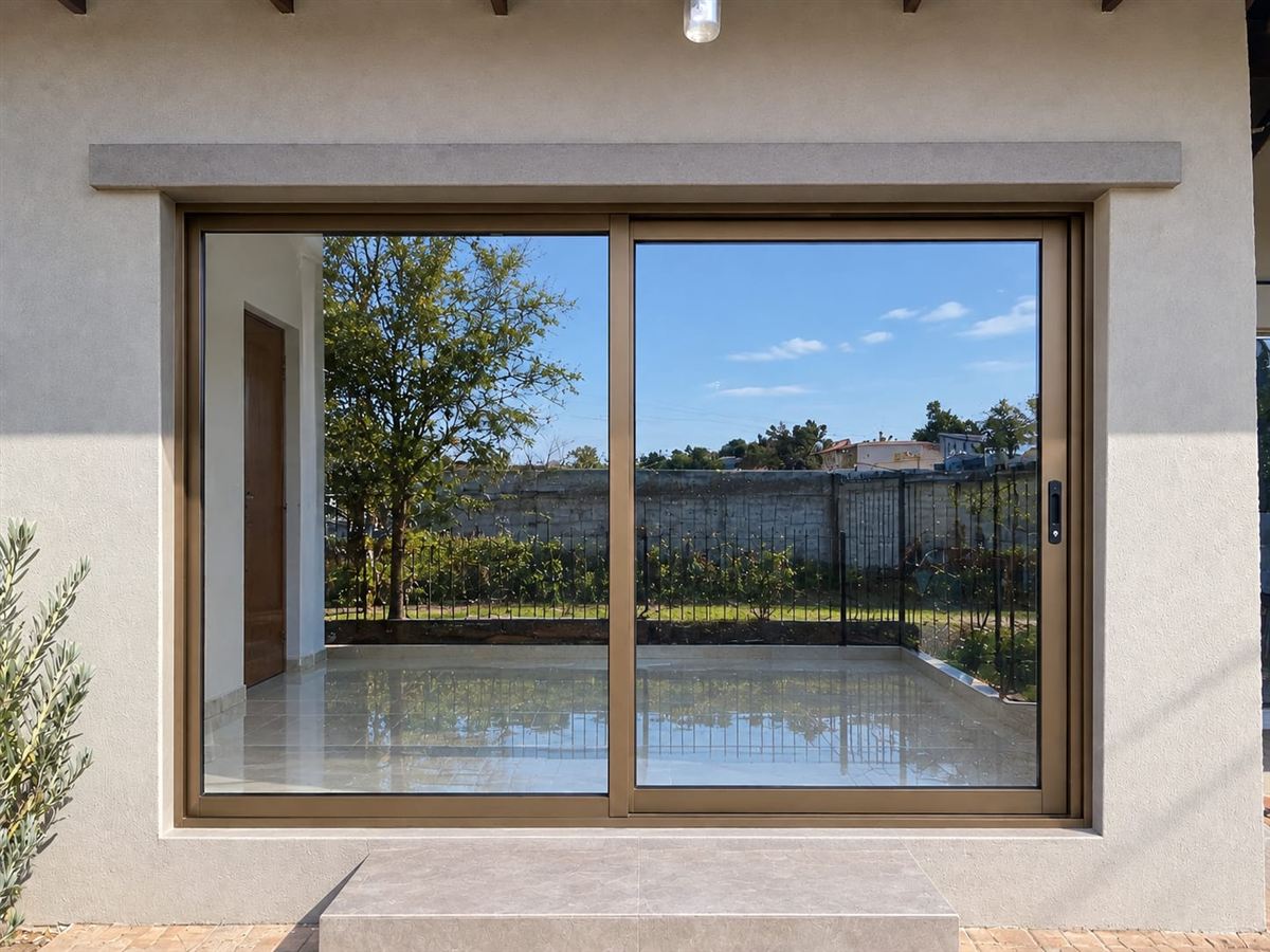 Aluminium sliding patio door